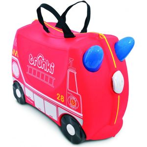 Trunki Ride-On KinderTrolley frank de brandweerwagen kinderkoffer handbagage koffer