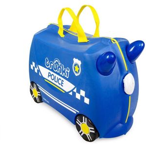 Trunki Reiskoffer & Handbagage Kinderen Percy Politieauto (Blauw)