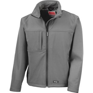 Heren Classic Softshell Outdoorjas Result maat XXL Grijs