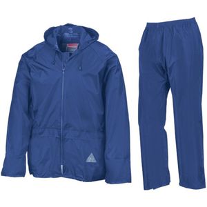 Result - Waterproof Jacket & Trouser Set - Regenpak - Zwart - Waterdicht 2000 mm, 190T StormDri Polyester