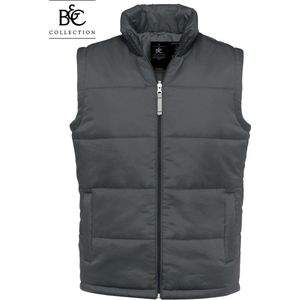 B&C Collection Heren Bodywarmer Maat S Kleur Donker Grijs