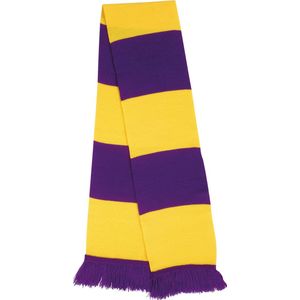Sjaal / Stola / Nekwarmer Unisex One Size Result Purple / Yellow 100% Acryl