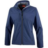 Dames - Classic Softshell Outdoorjas - Donkerblauw - Polyester