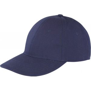 Memphis Brushed Cotton Low Profile Cap - One Size, Marine Blauw