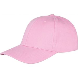 Memphis Brushed Cotton Low Profile Cap - One Size, Roze
