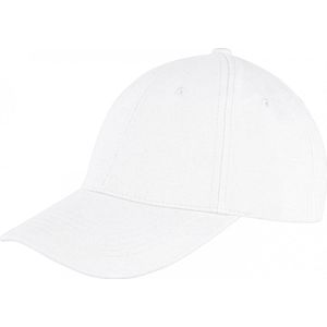 Memphis Brushed Cotton Low Profile Cap - One Size, Wit