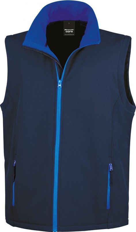 Result - Printable Soft Shell - Bodywarmer - Zwart - Ademend en Winddicht