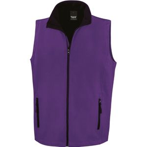 Result Printable Soft Shell Bodywarmer RT232 - Purple/Black - L
