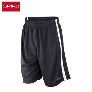 Spiro Basketbalshort - maat XXL - zwart/wit