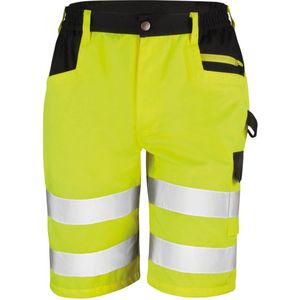 Regatta Safety Cargo Shorts RT328 - Fluorescent Yellow