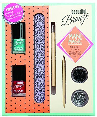 Sunkissed - Mani Magic - Cadeauset - Inhoud 2 x Nagellak - Nagelvijl - Nagelsieraden