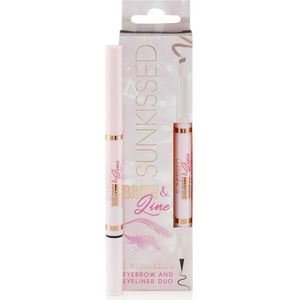 Sunkissed - Brow & Line - Wenkbrauwpotlood en Eyeliner Duo - 0.3g