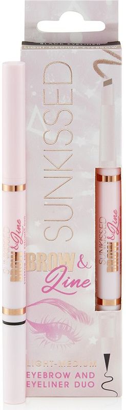 Sunkissed - Brow & Line - Wenkbrauwpotlood en Eyeliner Duo - 0.3g