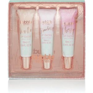 Sunkissed - Lipgloss Set - Kers, Aardbei & Vanille - 6 Stuks