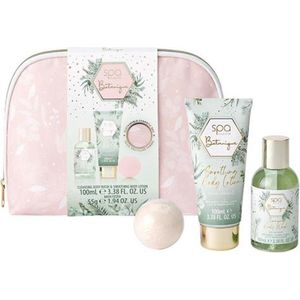 Style & Grace - Spa Botanique - Geschenkset - Bodywash 100ml - Badbruisbal - Tas