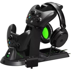 Stealth Ultimate Gaming Statn - Blk (Xbox serie X, Xbox serie S), Accessoires voor spelcomputers, Zwart, Groen