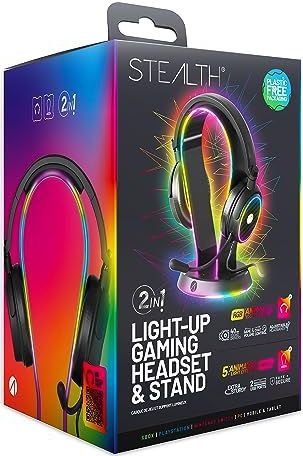 STEALTH C6-100 Gaming Headset - RGB Verlichting - Inclusief Hoofdtelefoonstand