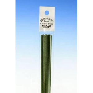 Bloemendraad 16g | Stevig | Dik bloemistendraad | Florist wire | Papier omwikkeld | Groen