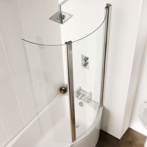 Eastbrook - Type 2 - Badwand - 85x150cm - Rechts - Chroom