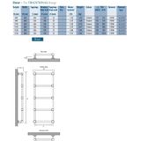 EB Stour handdoekradiator 1195 x 500 chroom