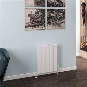 Eastbrook Rosano horizontale aluminium radiator 60x47cm Mat wit 555 watt