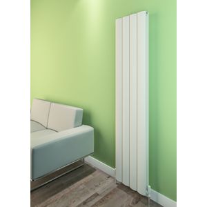 Eastbrook Guardia verticale aluminium radiator 180x37,5cm Mat wit 1824 watt