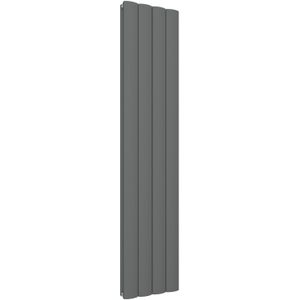 Eastbrook Guardia verticale aluminium radiator 180x47cm Antraciet 2280 watt