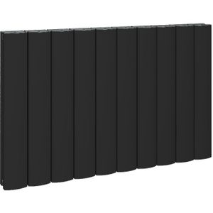 Eastbrook Guardia horizontale aluminium radiator 60x85cm Mat zwart 1440 watt