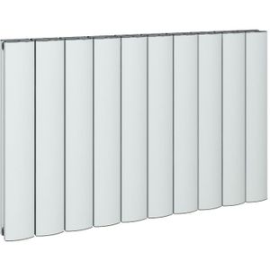 Eastbrook Guardia horizontale aluminium radiator 60x104cm Mat wit 1790 watt