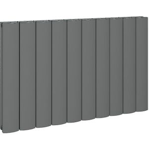 Eastbrook Guardia horizontale aluminium radiator 60x123cm Antraciet 2080 watt
