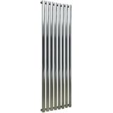 Design radiator verticaal staal chroom 180x63cm 902 watt - Eastbrook Tunstall