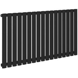 Eastbrook Tunstall Horizontale radiator 60x82,5cm Mat zwart 757 watt