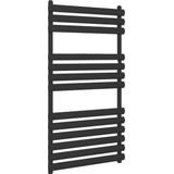 Design radiator handdoekradiator verticaal staal mat zwart 80x60cm 521 watt - Eastbrook Tunstall