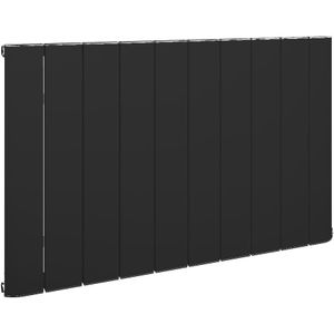 Eastbrook Peretti horizontale aluminium radiator 60x66cm Mat zwart 777 watt