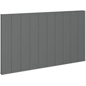 Eastbrook Vesima horizontale aluminium verwarming 60x60,3cm Antraciet 792 watt