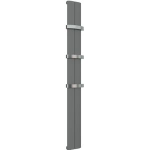Eastbrook Berlini verticale aluminium radiator 120x18,5cm Antraciet 421 watt