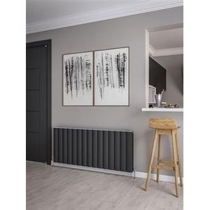 Eastbrook Guardia radiator 140x60cm aluminium 2400W antraciet