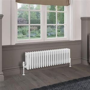 Eastbrook Rivassa 4 koloms radiator 100x30cm staal 1197W wit glans