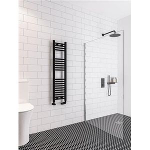 Eastbrook Wingrave handdoekradiator 30x120cm zwart mat 398W