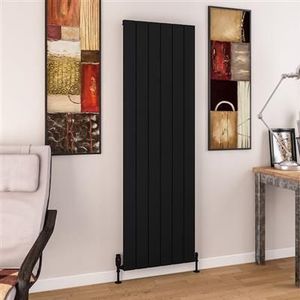 Eastbrook Charlton radiator 55x180cm aluminium 1661W zwart mat