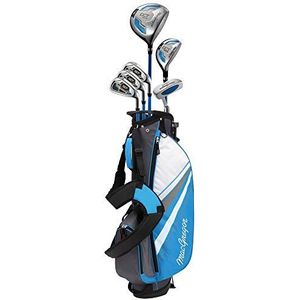 MacGregor Golf Junior DCT3000 Golfclub en steuntas, lichtblauw/wit, rechterhand 9-12 jaar