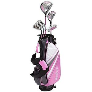 MACGREGOR DCT3000 Premium golfclubset met statieftas, roze/wit, 9-12 jaar