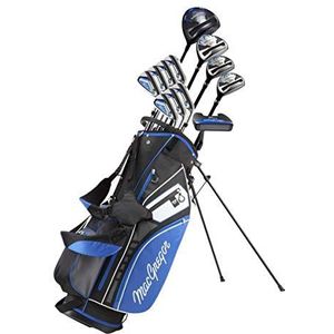 MACGREGOR Heren DCT3000 Set & Golf Bag Golf Club Pakket Set, Zwart/Royal, Rechts