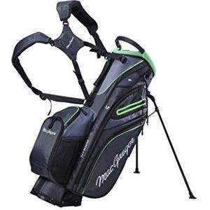 MacGregor MACBAG146 Mactec Hybrid 14 Golfclub Stand Draagtrolleytas, houtskool, One Size