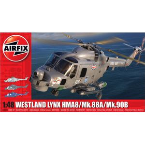 Airfix-modelset - A10107A Westland Lynx HMA8/Mk.88A/Mk.90B-modelbouwset - Plastic modelhelikopterkits voor volwassenen en kinderen vanaf 8 jaar, set inclusief sprues en stickers - Schaalmodel 1:48