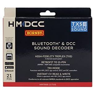 Hornby R7322 HM7000-21TX: Bluetooth® en DCC geluidsdecoder (21-pins) - Hornby accessoires voor treinen van 00 gauge - compatibel met geselecteerde Hornby treinmodellen wit
