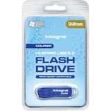 Integral INFD32GBCOU USB flash drive 32 GB USB Type-A 2.0 Blauw, Zilver