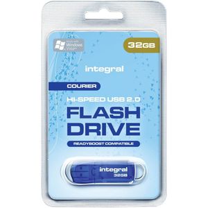 Integral INFD32GBCOU USB flash drive 32 GB USB Type-A 2.0 Blauw, Zilver