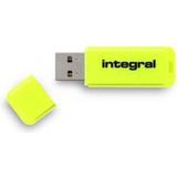 Integral - DRIVE NEON - USB Stick - Geel - 8 GB - USB Type-A