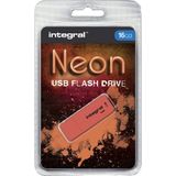 Integral INFD16GBNEONOR USB flash drive 16 GB USB Type-A 2.0 Oranje